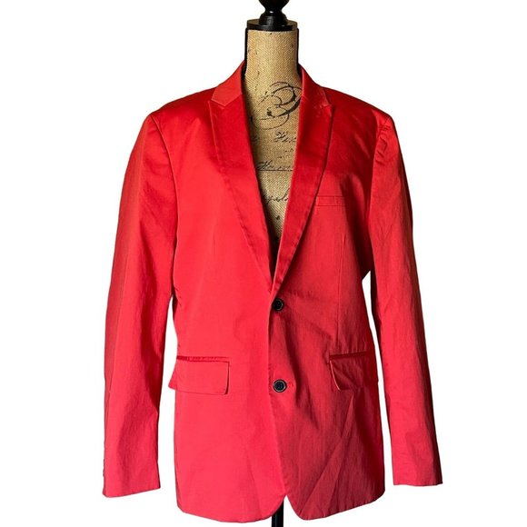 INC International Concepts Womens Blazer Jacket Scarlet NWT XL - Picture 3 of 5